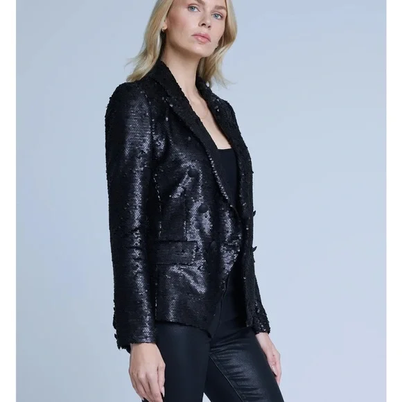 L’Agence Kenzie Sequin Blazer - BRAND NEW - Picture 4 of 8